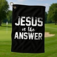 Jesus Changed My Life Ask Me How Jesus 1 Golf Towel thumb 1