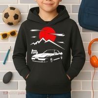 Jdm Car Mk3 Supra Ma70 A70 7mge Kids Hoodie thumb 2