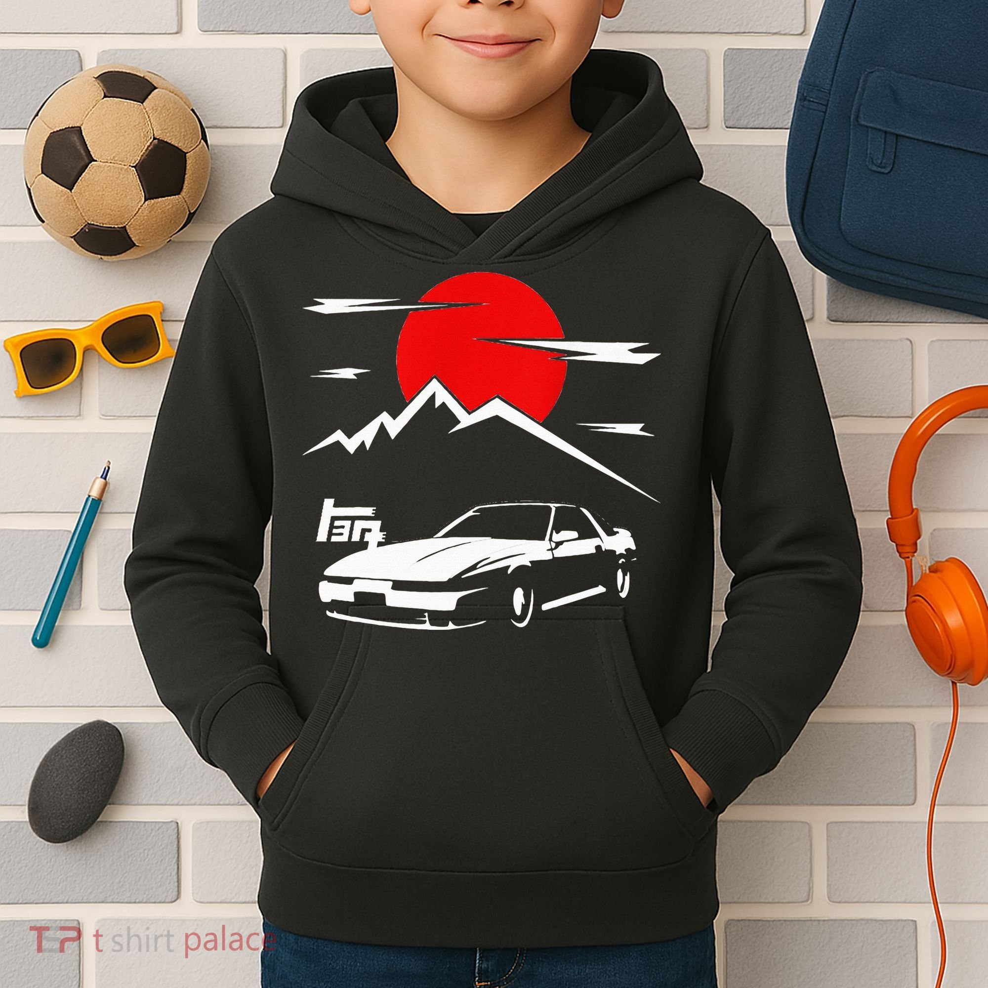 Jdm Car Mk3 Supra Ma70 A70 7mge Kids Hoodie