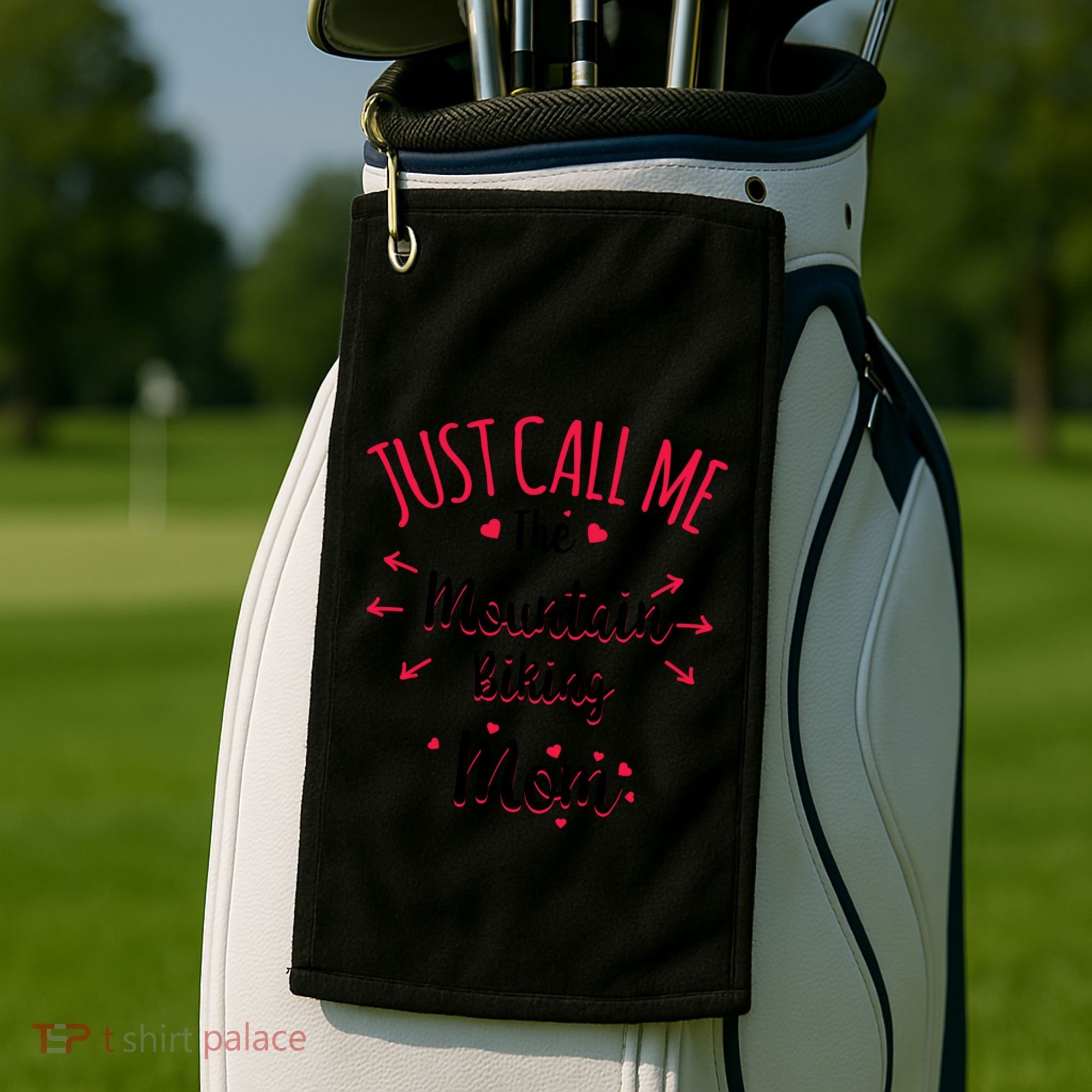 Just Call Me The Mountain Biking Mom Mtb MotherS Day Gift Golf Towel