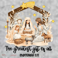 Jesus Christmas Nativity Scene The Baniff Cuffed Pom Beanie thumb 2
