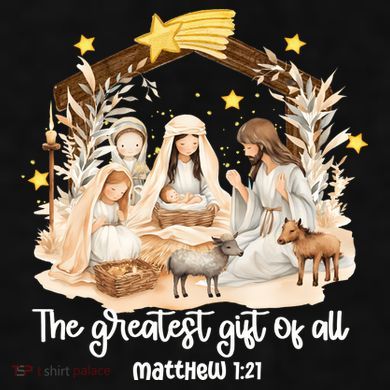 Jesus Christmas Nativity Scene Ladies PosiCharge Tri-Blend Wicking Tank