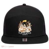Jesus Christmas Nativity Scene 7 Panel Mesh Trucker Snapback Hat thumb 0