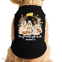 Jesus Christmas Nativity Scene Doggie Tank thumb 0