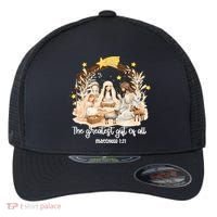 Jesus Christmas Nativity Scene Flexfit Unipanel Trucker Cap thumb 0