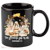 Jesus Christmas Nativity Scene 11oz C Handle Ceramic Mug thumb 0