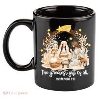 Jesus Christmas Nativity Scene 11oz C Handle Ceramic Mug thumb 2