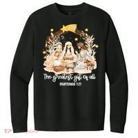Jesus Christmas Nativity Scene V.I.T. Fleece Crew Sweatshirt thumb 0