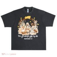 Jesus Christmas Nativity Scene Urban Oversized Heavyweight T-Shirt thumb 0