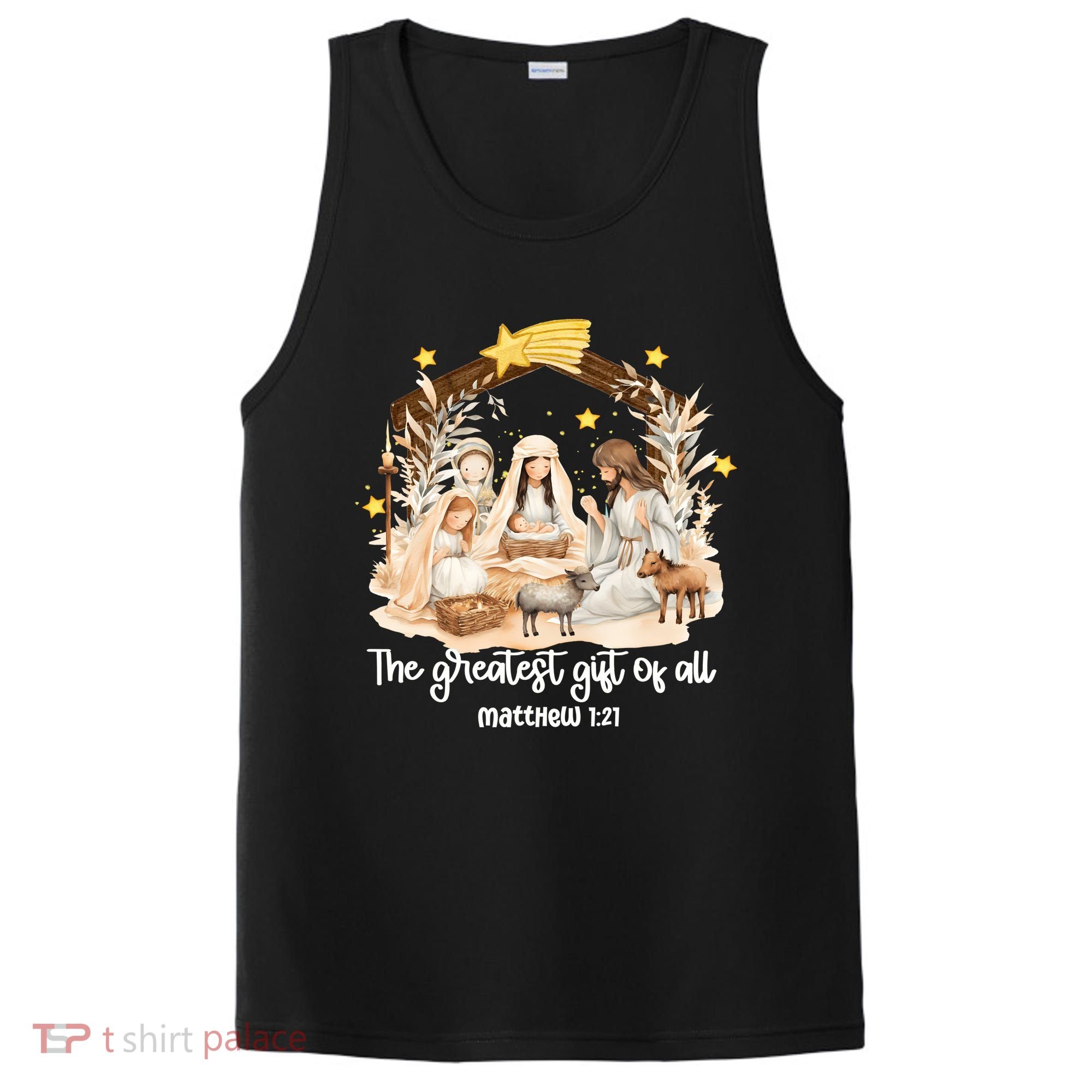 Jesus Christmas Nativity Scene PosiCharge Competitor Tank