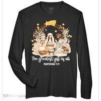 Jesus Christmas Nativity Scene Zone Performance Long-Sleeve T-Shirt thumb 0