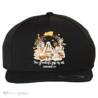 Jesus Christmas Nativity Scene Wool Snapback Cap thumb 0