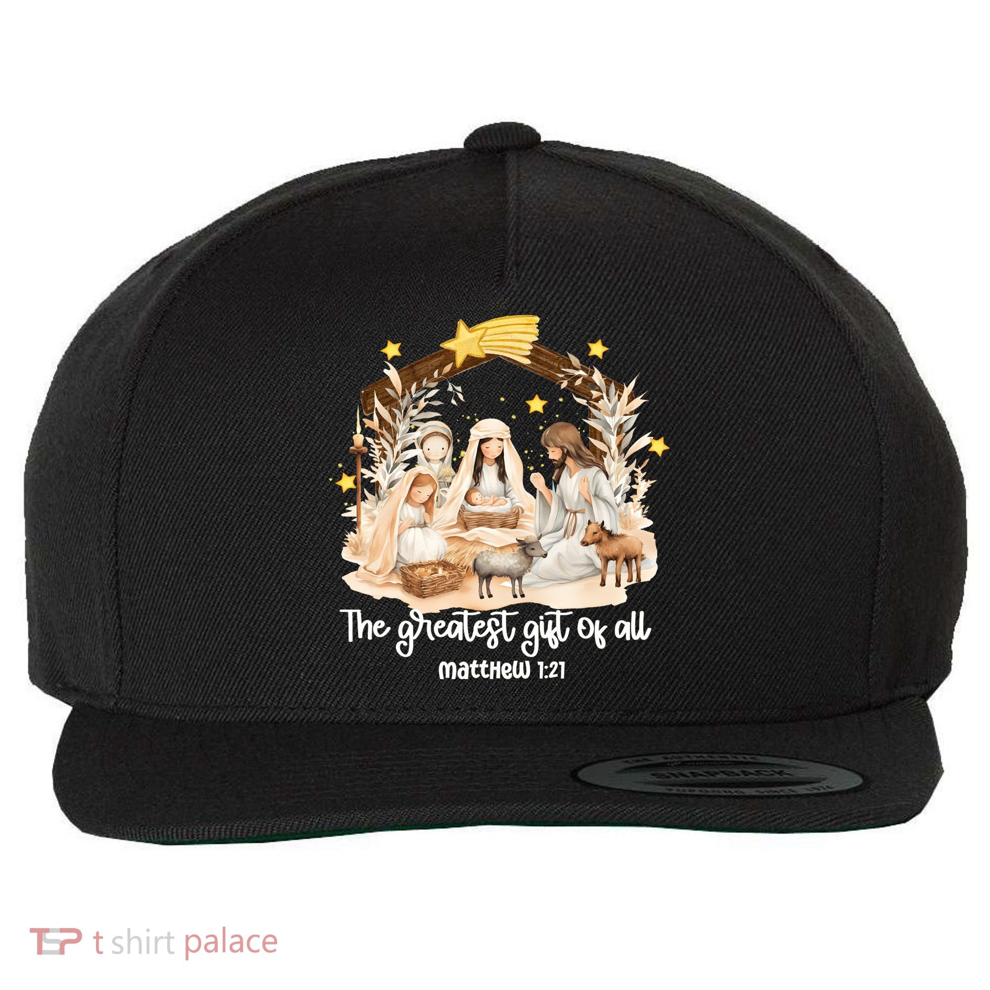 Jesus Christmas Nativity Scene Wool Snapback Cap