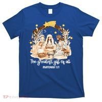 Jesus Christmas Nativity Scene T-Shirt thumb 0