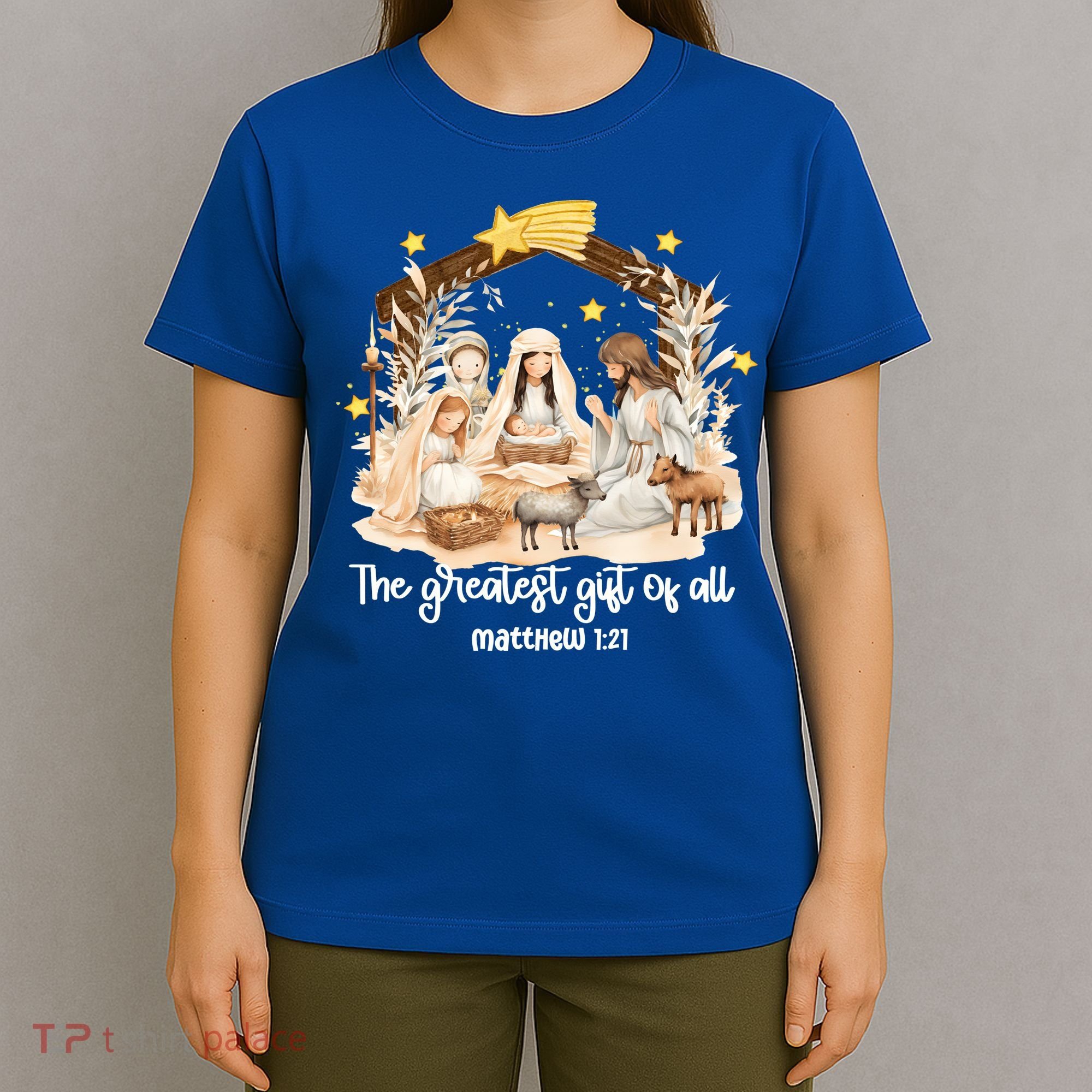 Jesus Christmas Nativity Scene T-Shirt