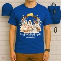 Jesus Christmas Nativity Scene T-Shirt thumb 6
