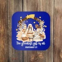Jesus Christmas Nativity Scene Coaster thumb 0