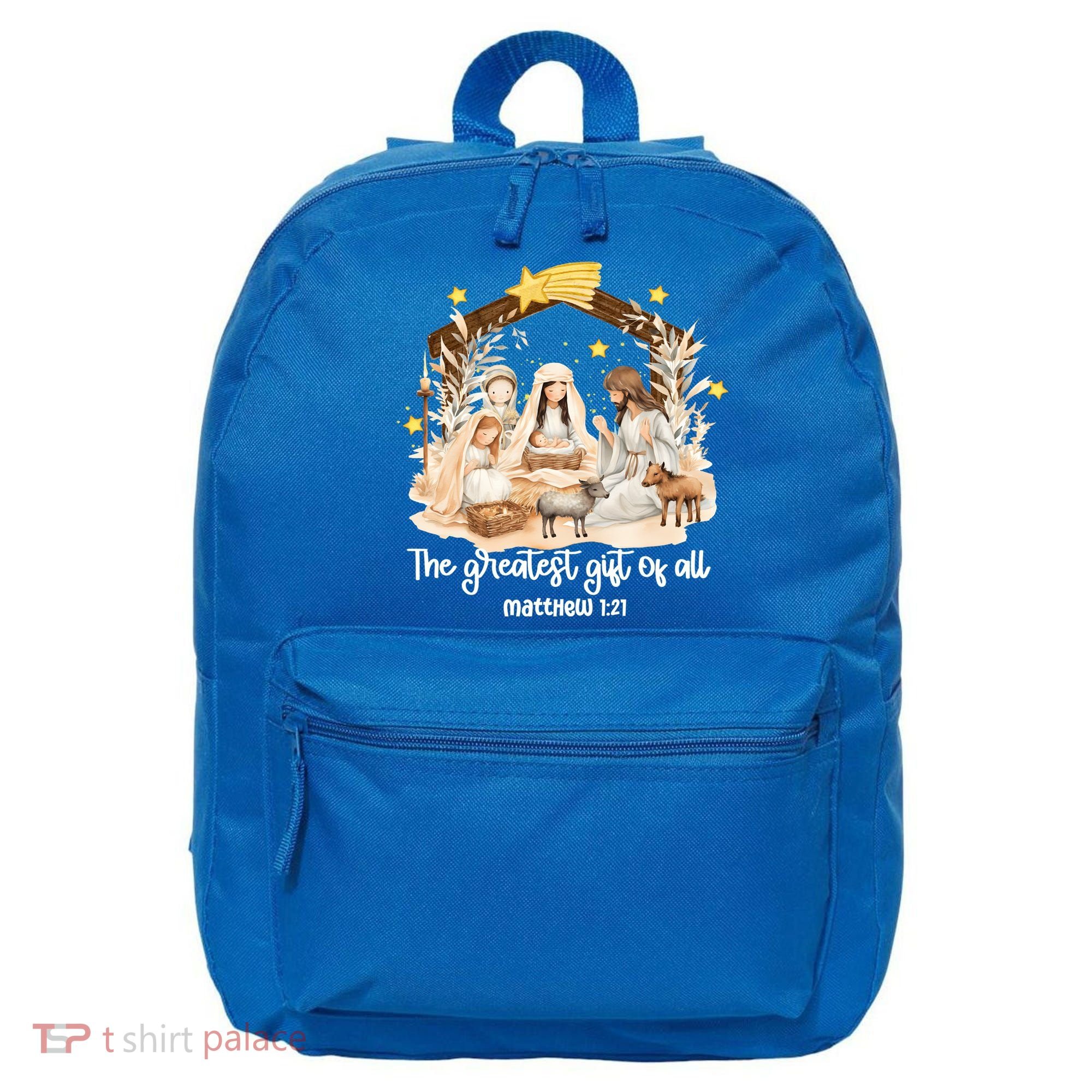 Jesus Christmas Nativity Scene 16 in Basic Backpack
