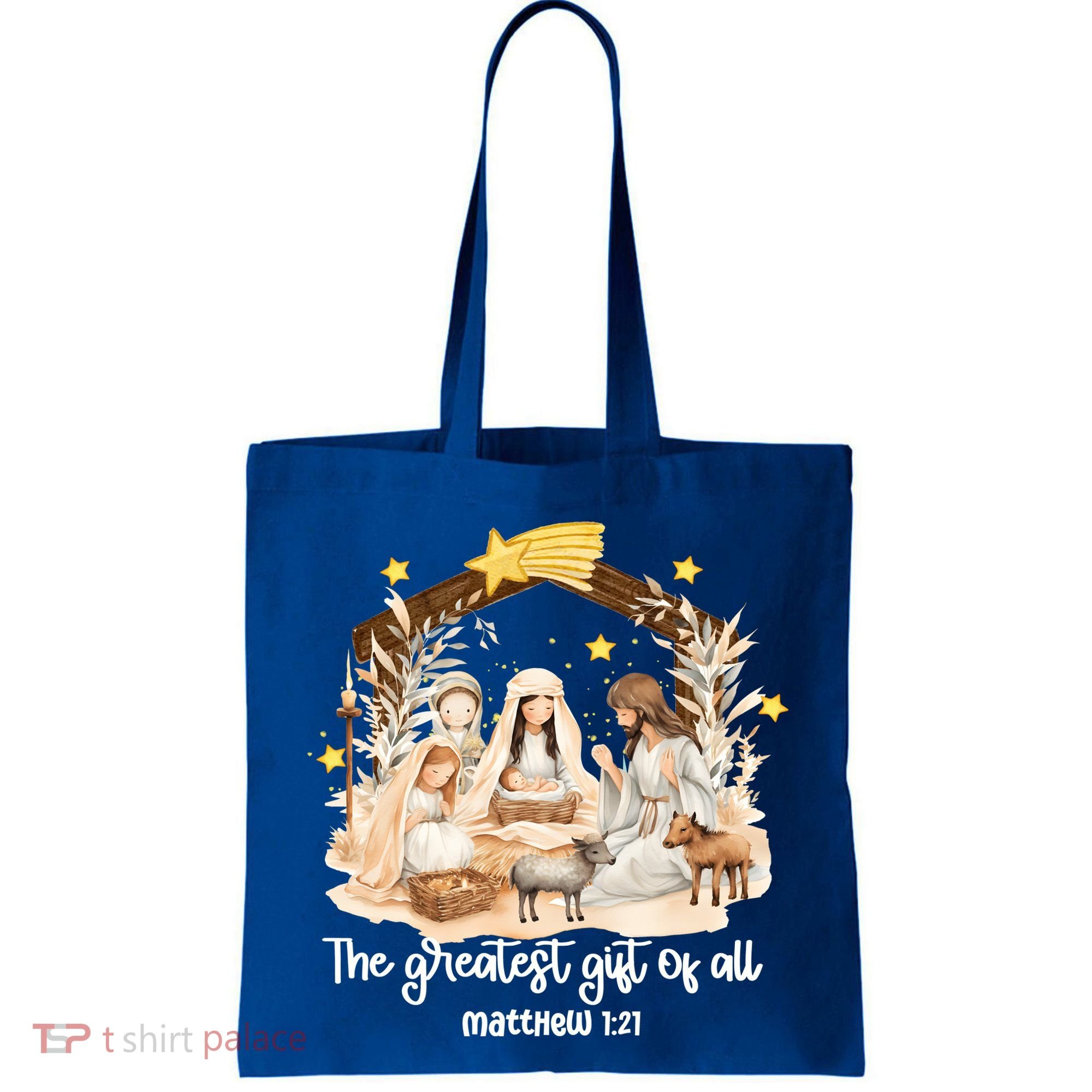 Jesus Christmas Nativity Scene Tote Bag