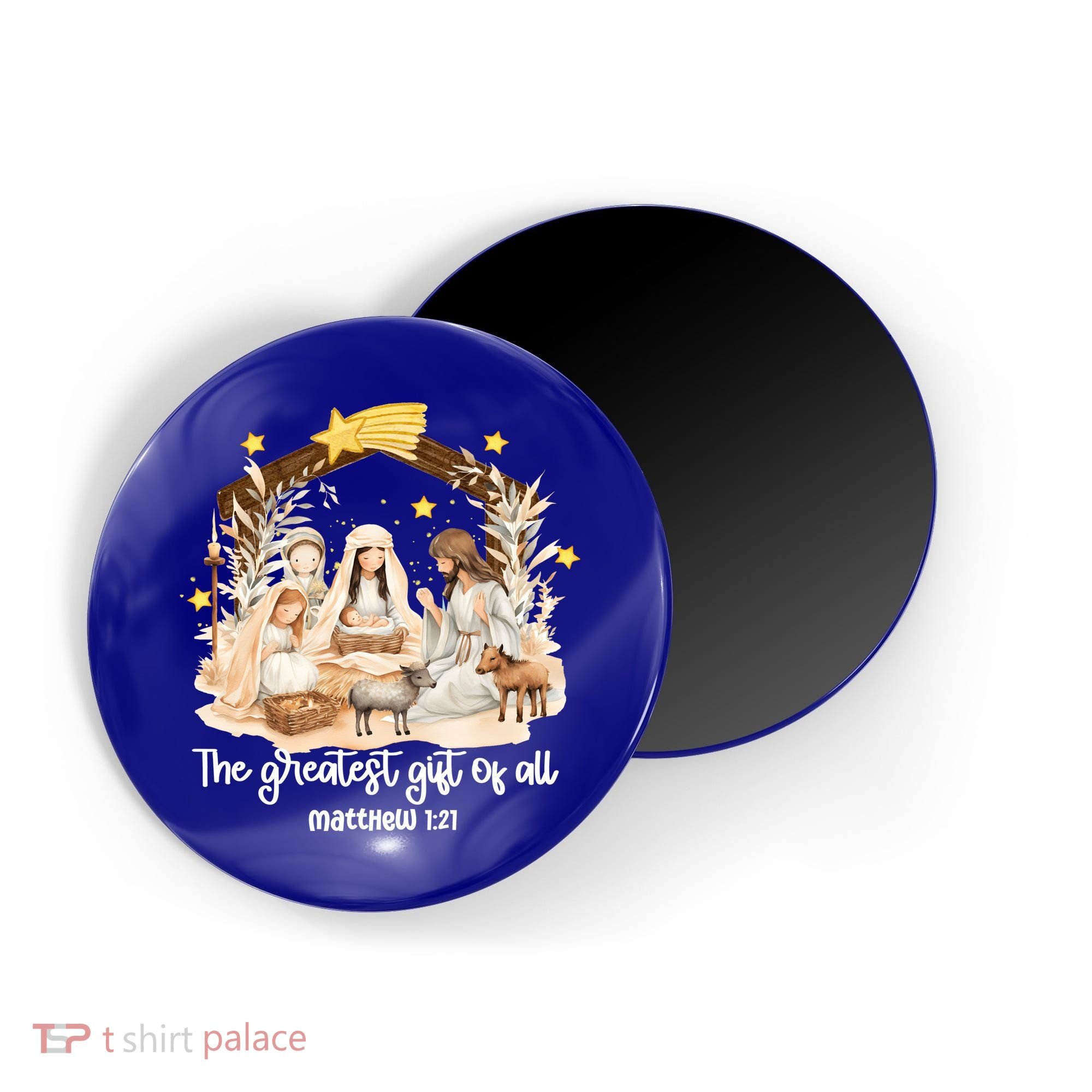 Jesus Christmas Nativity Scene Magnet