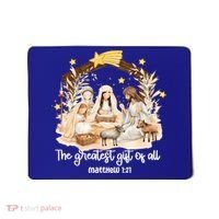 Jesus Christmas Nativity Scene Mousepad thumb 0