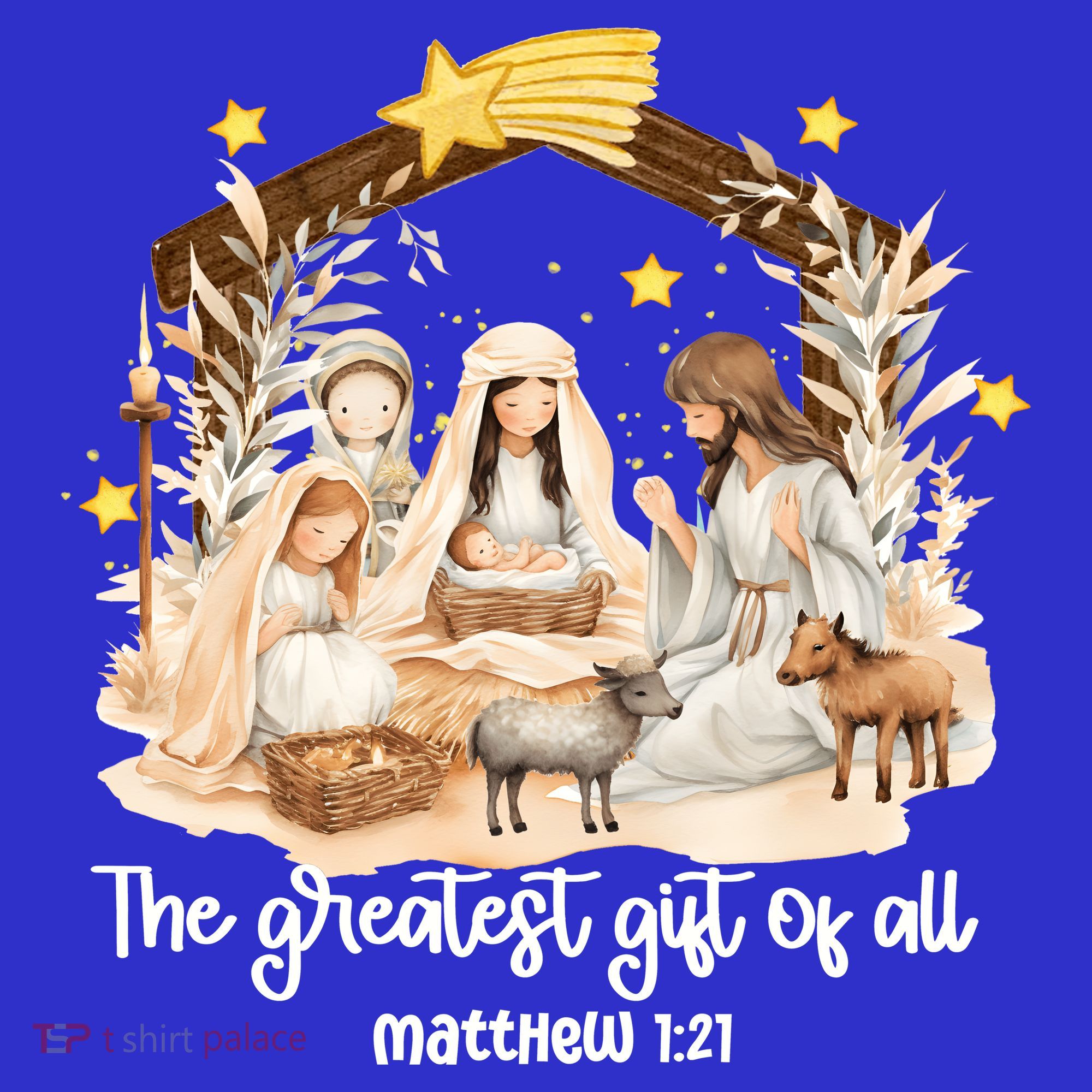 Jesus Christmas Nativity Scene Pom Pom 12in Knit Beanie