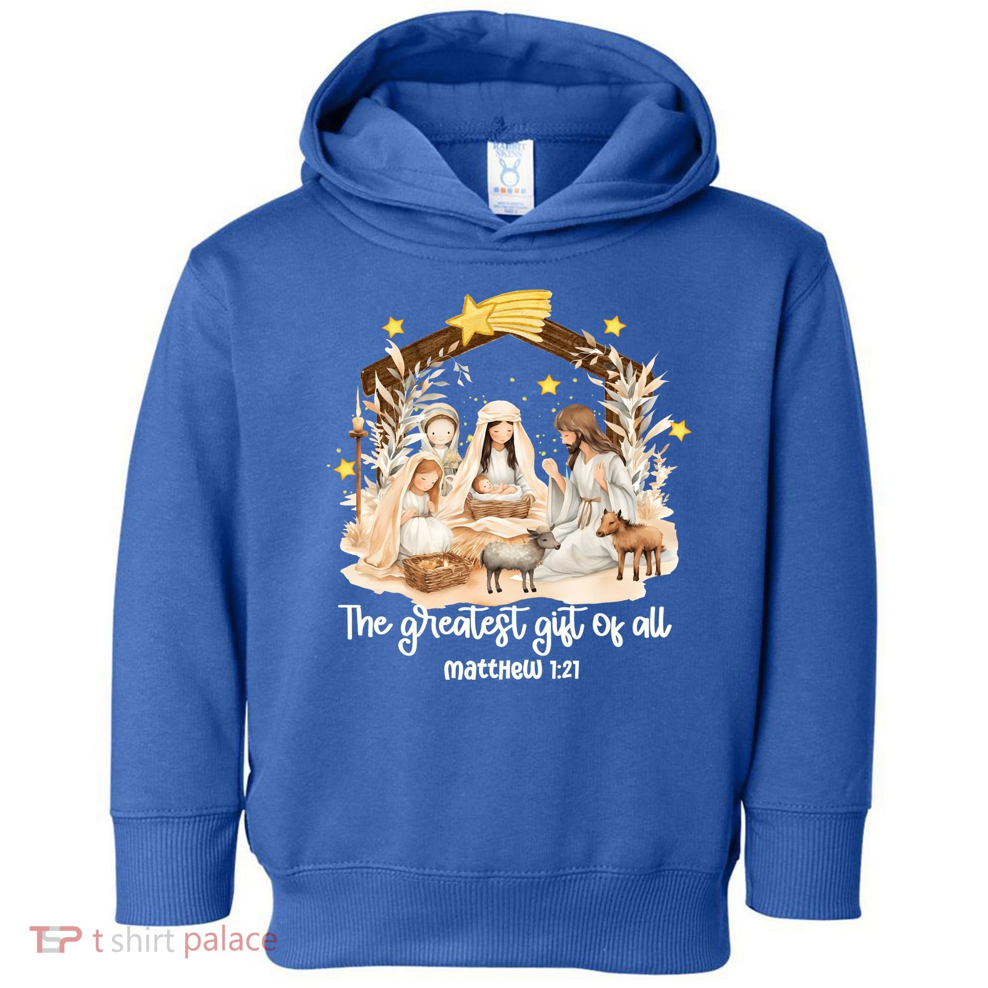 Jesus Christmas Nativity Scene Toddler Hoodie