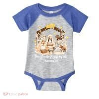 Jesus Christmas Nativity Scene Infant Baby Jersey Bodysuit thumb 0
