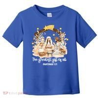 Jesus Christmas Nativity Scene Toddler T-Shirt thumb 0