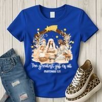 Jesus Christmas Nativity Scene Women's T-Shirt thumb 3