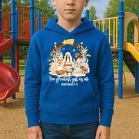 Jesus Christmas Nativity Scene Kids Hoodie thumb 2