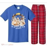 Jesus Christmas Nativity Scene Kids Plaid Pajama Set thumb 0