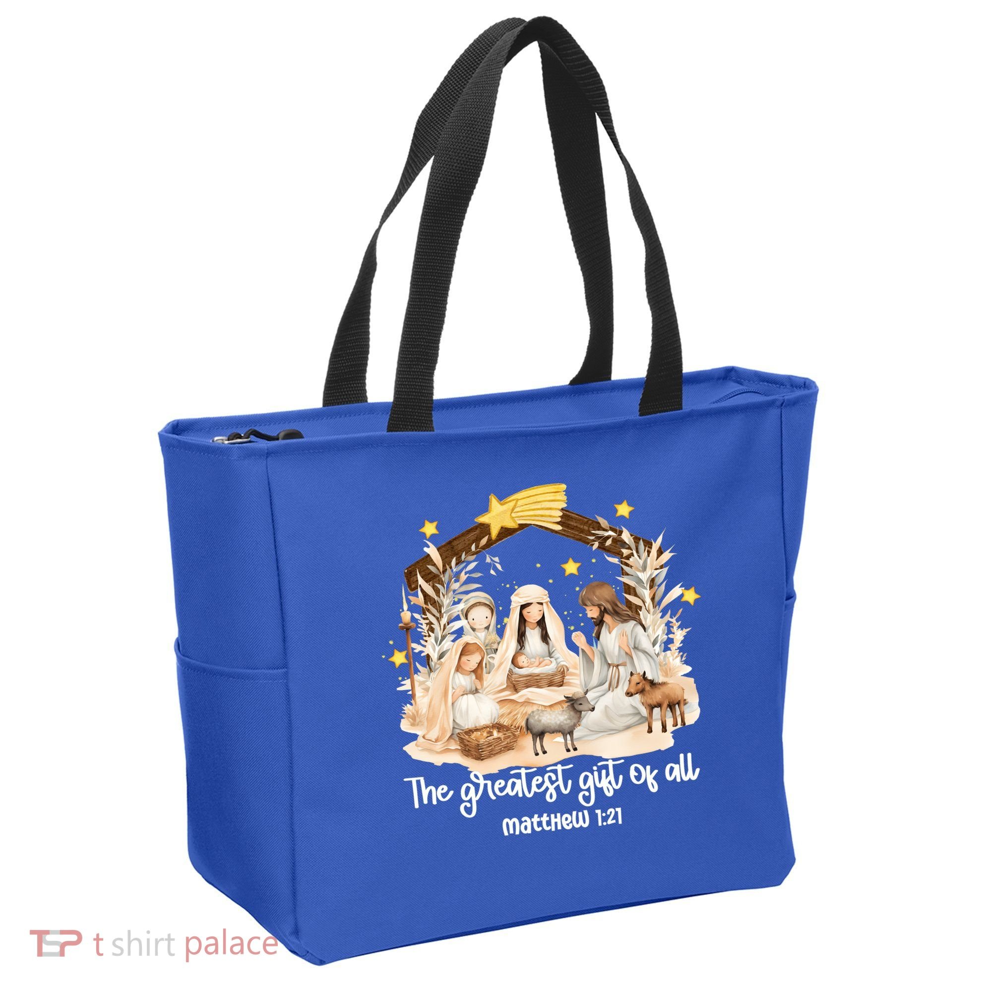 Jesus Christmas Nativity Scene Tote Bag