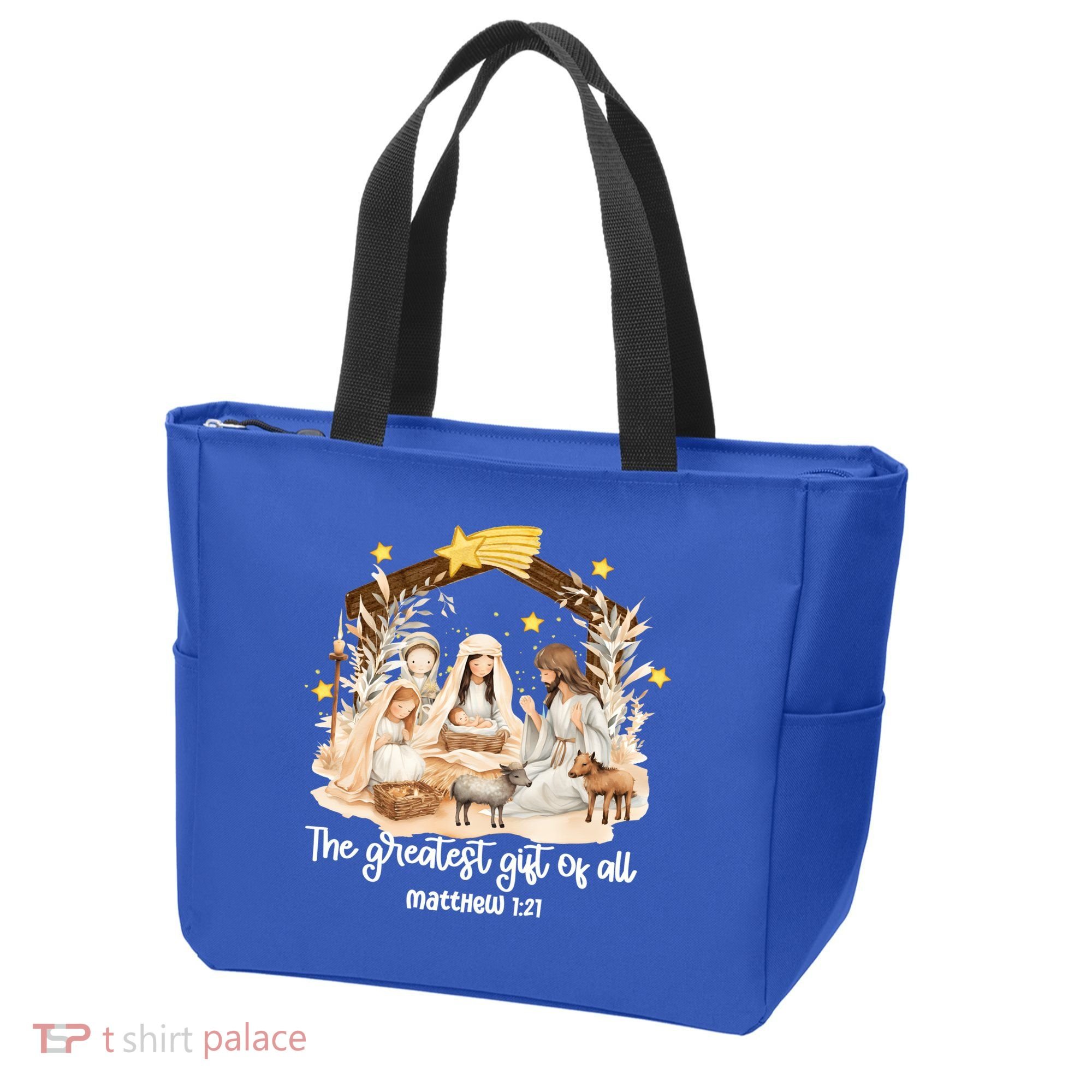 Jesus Christmas Nativity Scene Tote Bag