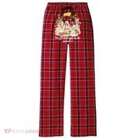 Jesus Christmas Nativity Scene Women's Flannel Plaid Pajama Pants thumb 0