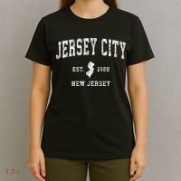 Jersey City New Jersey Nj Vintage Sports T-Shirt thumb 4