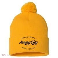 Jersey City New Jersey Chilltown Pom Pom 12in Knit Beanie thumb 0