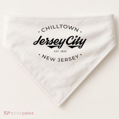 Jersey City New Jersey Chilltown USA-Made Doggie Bandana