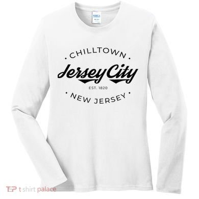 Jersey City New Jersey Chilltown Women's Long Sleeve Shirt