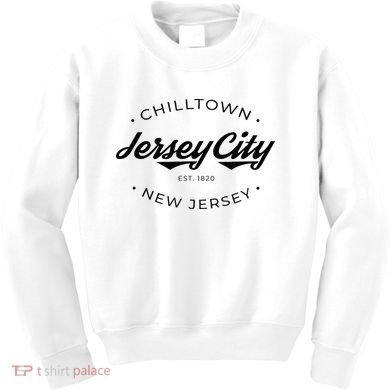 Jersey City New Jersey Chilltown Kids Sweatshirt