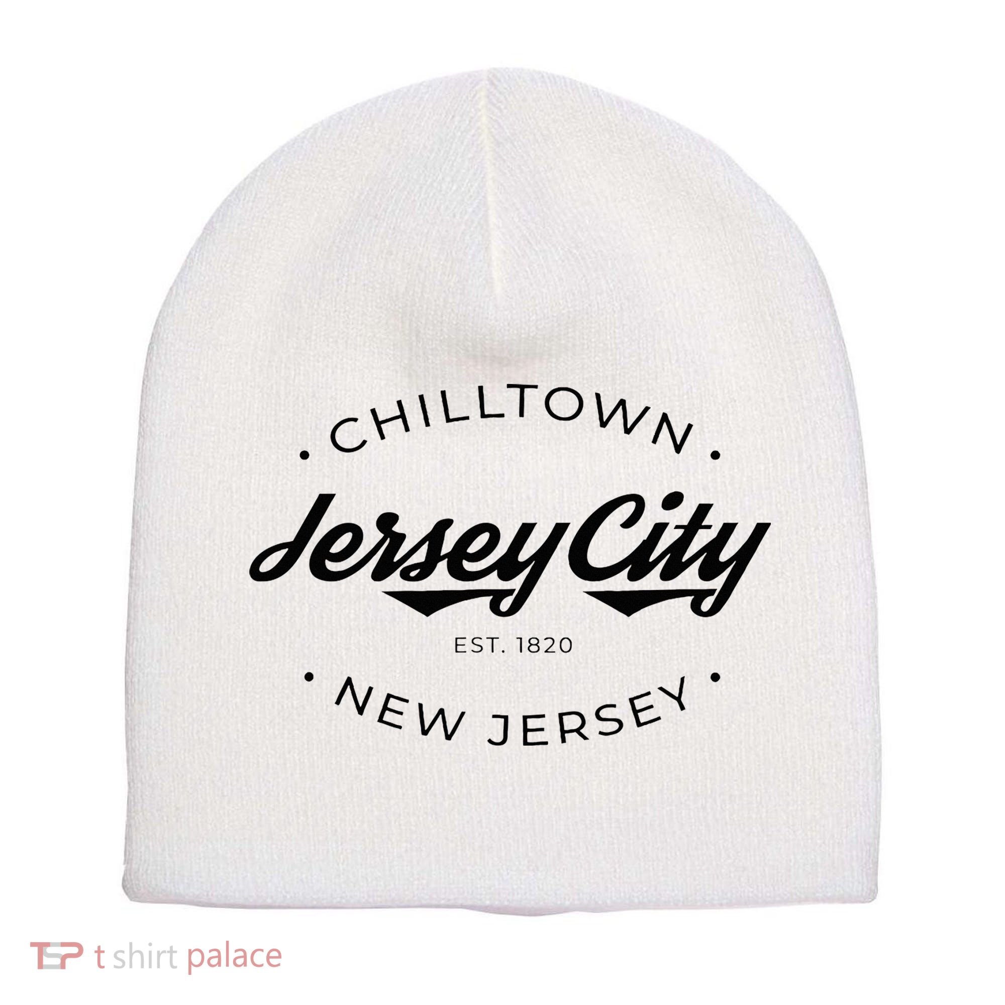 Jersey City New Jersey Chilltown Short Acrylic Beanie