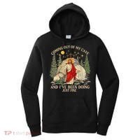 Jesus Coming Out Of My Cave And Ive Been Doing Just Fine Women's Hoodie thumb 0