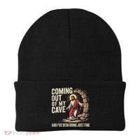 Jesus Coming Out Of My Cave And Ive Been Doing Just Fine Beanie thumb 0