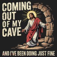 Jesus Coming Out Of My Cave And Ive Been Doing Just Fine Beanie thumb 2