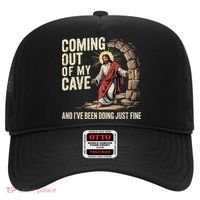 Jesus Coming Out Of My Cave And Ive Been Doing Just Fine Hat thumb 0