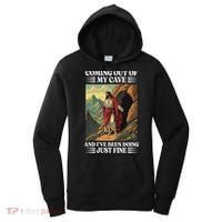 Jesus Coming Out Of My Cave And Ive Been Doing Just Fine Women's Hoodie thumb 0