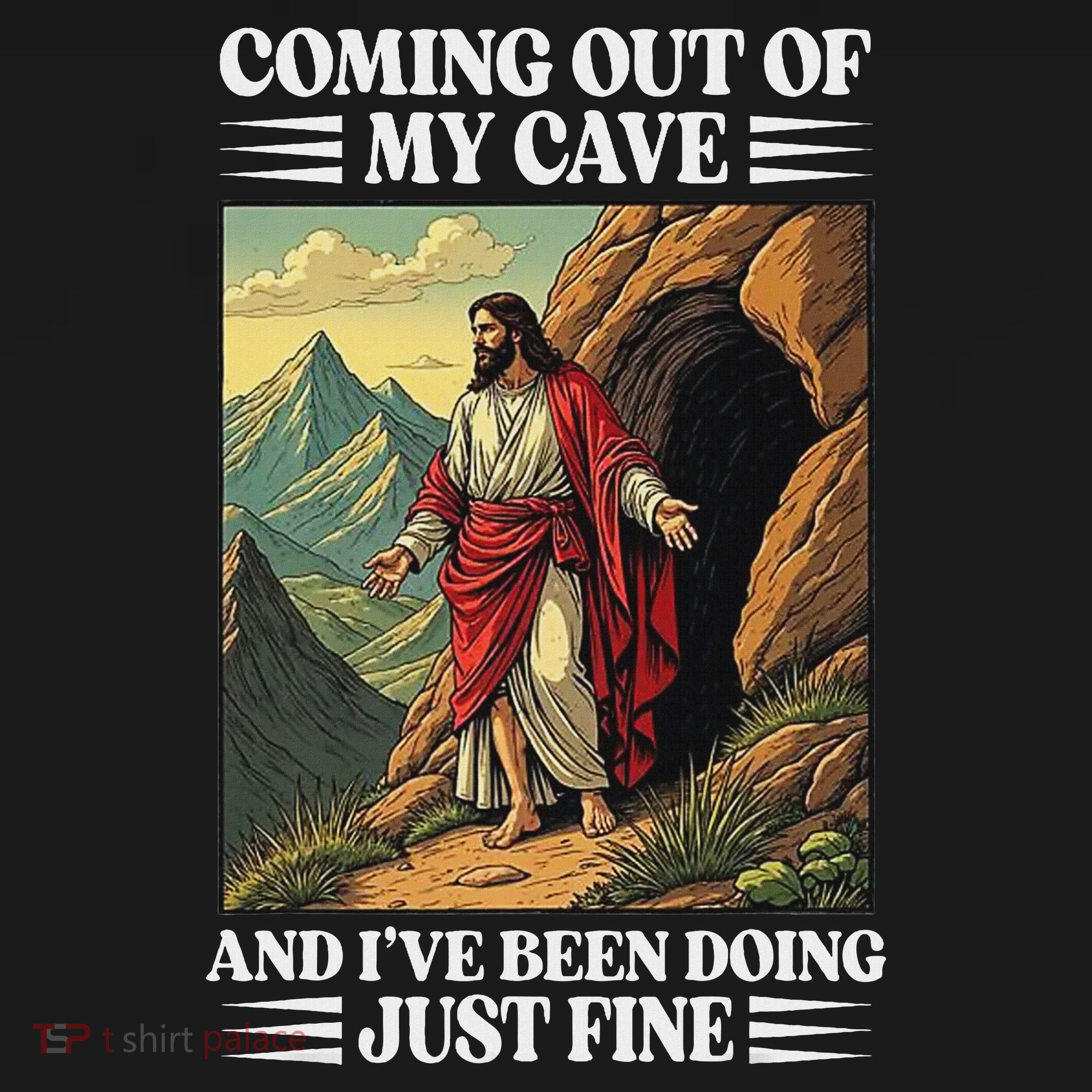 Jesus Coming Out Of My Cave And Ive Been Doing Just Fine Visor