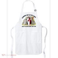 Jesus Coming Out Of My Cave And I’ve Been Doing Just Fine  Apron thumb 0