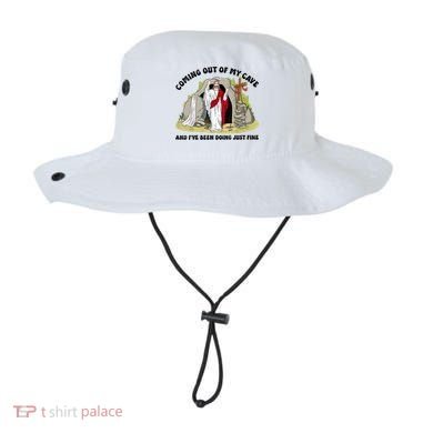 Jesus Coming Out Of My Cave And I’ve Been Doing Just Fine  Bucket Hat