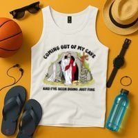 Jesus Coming Out Of My Cave And I’ve Been Doing Just Fine  Tank Top thumb 4